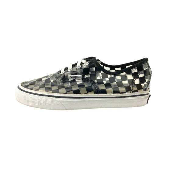 Vans Classic Rare Checkered Vinyl Black/Clear See Through Sneakers Youth… - Picture 2 of 6